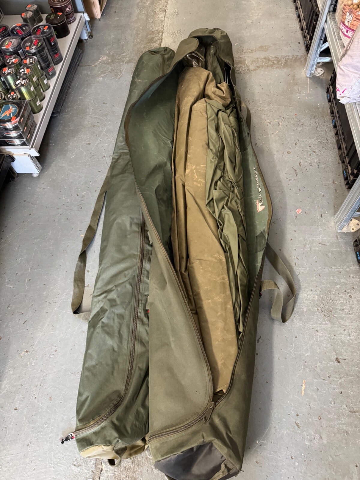 CARP FISHING TACKLE TRAKKER ARMO CROSSFIRE 1 MAN BIVVY & OVERWRAP