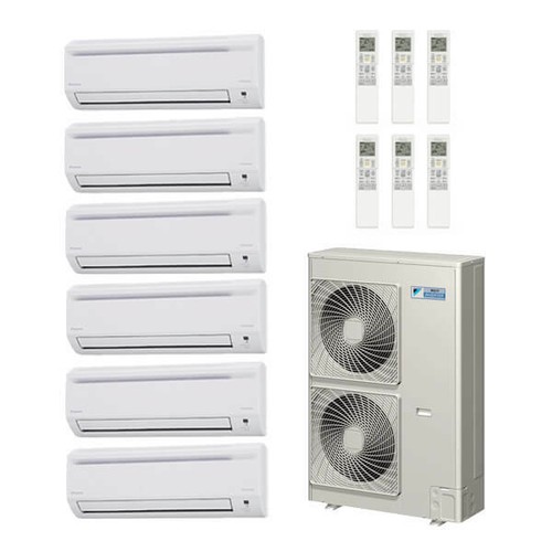55,000 Btu 18.8 Seer Daikin 6-Zone Mini 