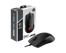 MSI Clutch Lightweight GM41 Wired Gaming Mouse - Black --65grams