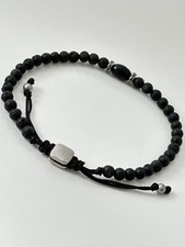Fossil Armband Herren Lavastein Schwarz