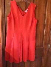 Modamix Sleeveless Orange Dress, Never Worn, Zipper Back, 2X