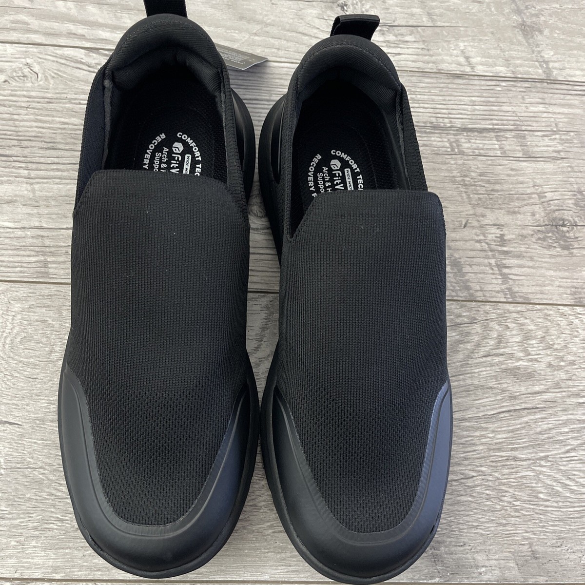 FitVille Plantar Fasciitis Slip-On Shoes for Men Wide Orthopedic