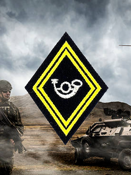 Ecusson Losange ABC Chasseur Sous-Officier à Coudre