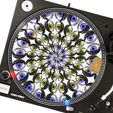 Spiral Eyes Slipmat Turntable 12" for DJ Vinyl LP Audiophile