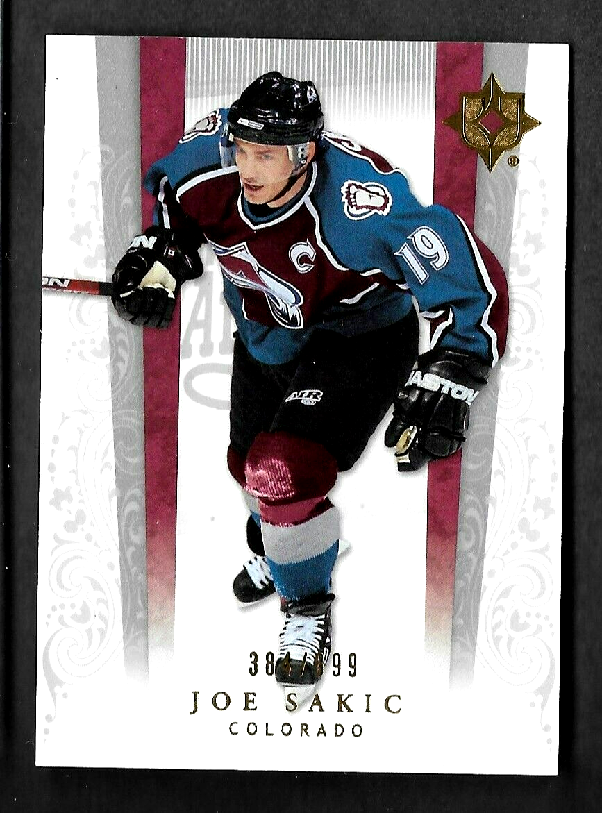 JOE SAKIC 2006-07 UPPER DECK ULTIMATE COLLECTION SP INSERT JOE SAKIC 2006-07 UPPER DECK ULTIMATE COLLECTION SP INSERT