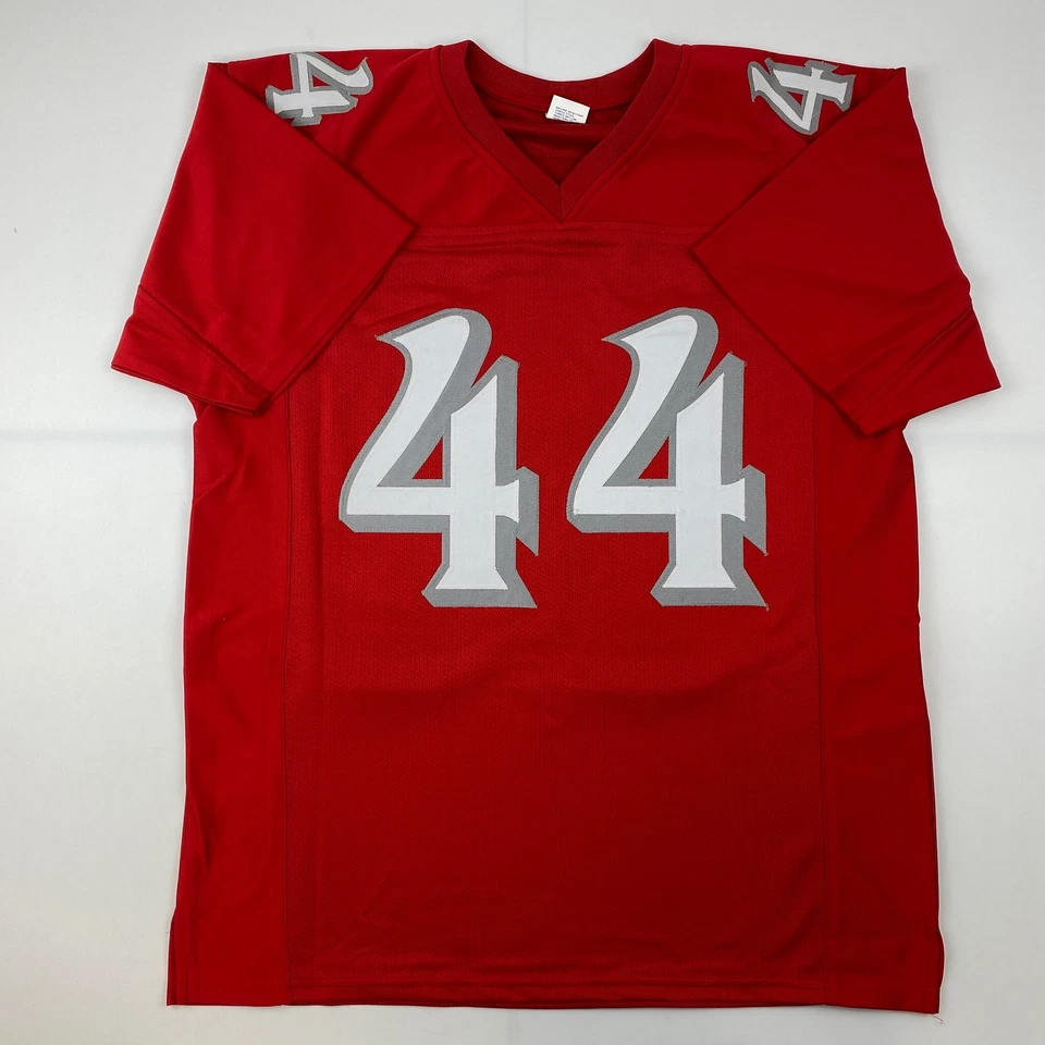 Camiseta Facsímil Autografiada Brian Urlacher Nuevo México Roja Reimpresión Talla Para Hombre XL Foto 3 de 4