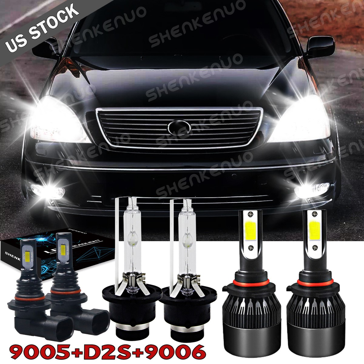 LEXUS LS430 後期型　ヘッドライト For Lexus LS430 2004-2006 LED HID Headlight High Low Beam Fog