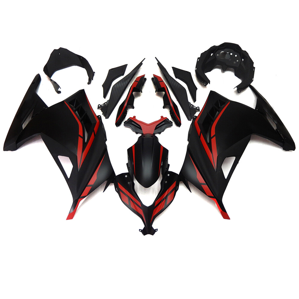 Red Black Fairing Kit for 2013-2017 Kawasaki Ninja 300 EX300R Injection Bodywork