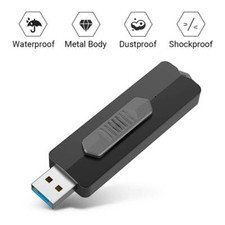 Kootion 128GB High Speed USB 3.0 Flash Drive Retractable USB Memory Stick Black