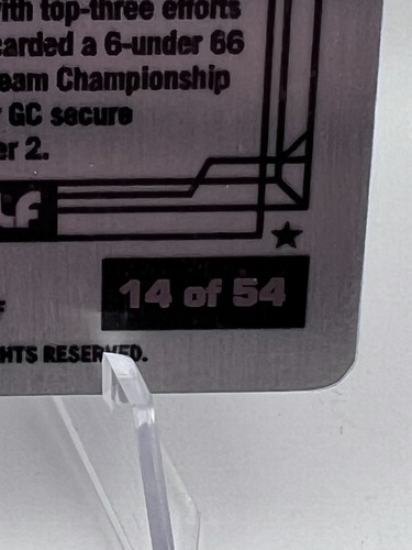 Charl Schwartzel - 2024-25 Impeccable LIV Golf Stainless Stars #16 /54 Metal SP - Picture 3 of 3