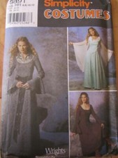 MCCALLS HALLOWEEN COSTUME LADIES SEWING PATTERN 6-8-10-12 FAIR MAIDEN DRESS