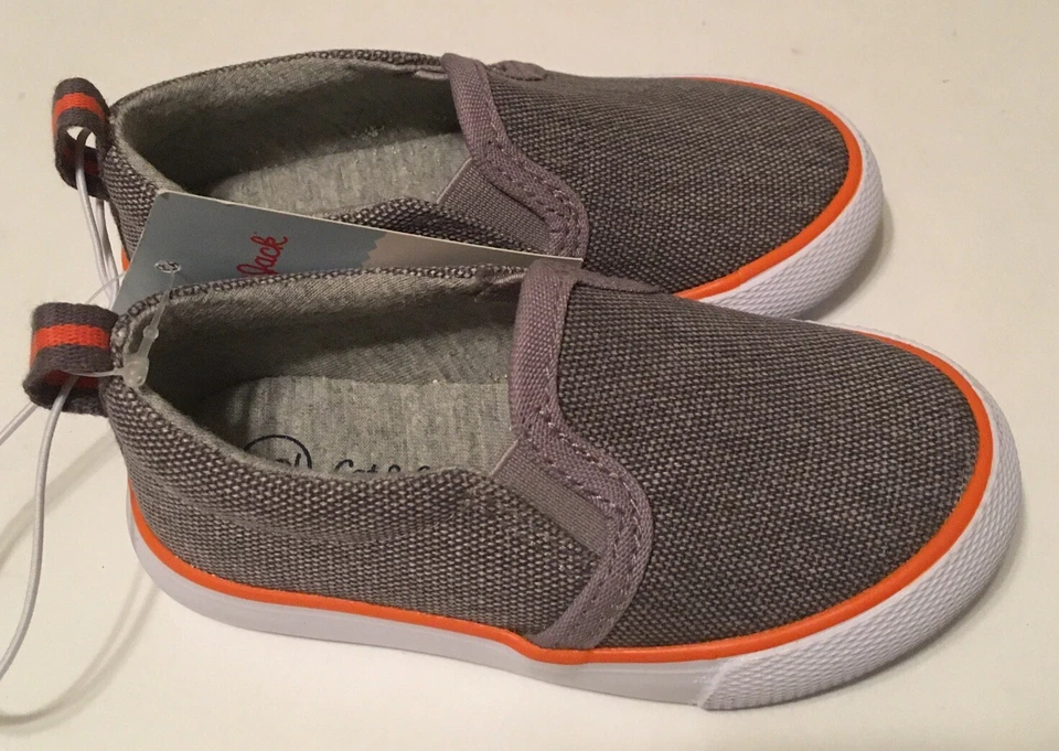 Zapatos sin cordones Cat & Jack gris niño talla 6 Foto 2 de 4