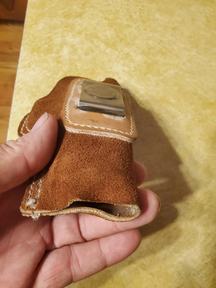 FUNDA BIANCHI VINTAGE GAMUZA CUERO CINTURÓN IWB CLIP 45ACP Foto 4 de 4