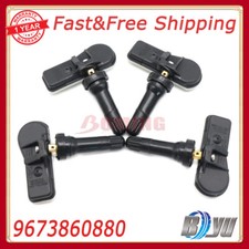 New 4X TPMS Tire Pressure Sensors For Peugeot 308 Citroen C4 9673860880 433MHz