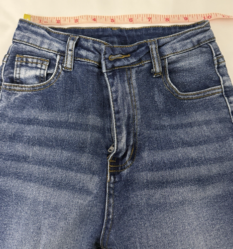 Girls Flare Jeans Lot of 2 – Star Print + Classic Blue – Size 10–11, 33” Long - Picture 7 of 18