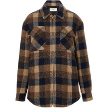 New Celine Hedi Slimane Runway Plaid Wool Quilted Runway Zip Jacket $2450 38 Nwt