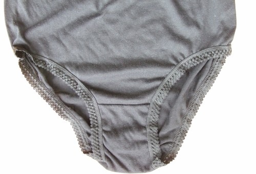 Ladies size 14 full briefs knickers panties cotton rich Black - Picture 2 of 3