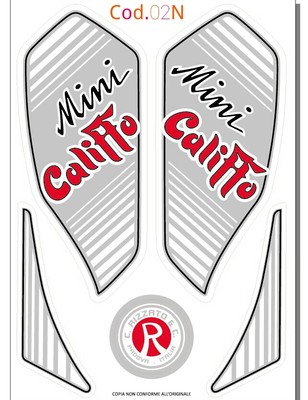 Adesivo Rizzato mini califfo replica alta qualità