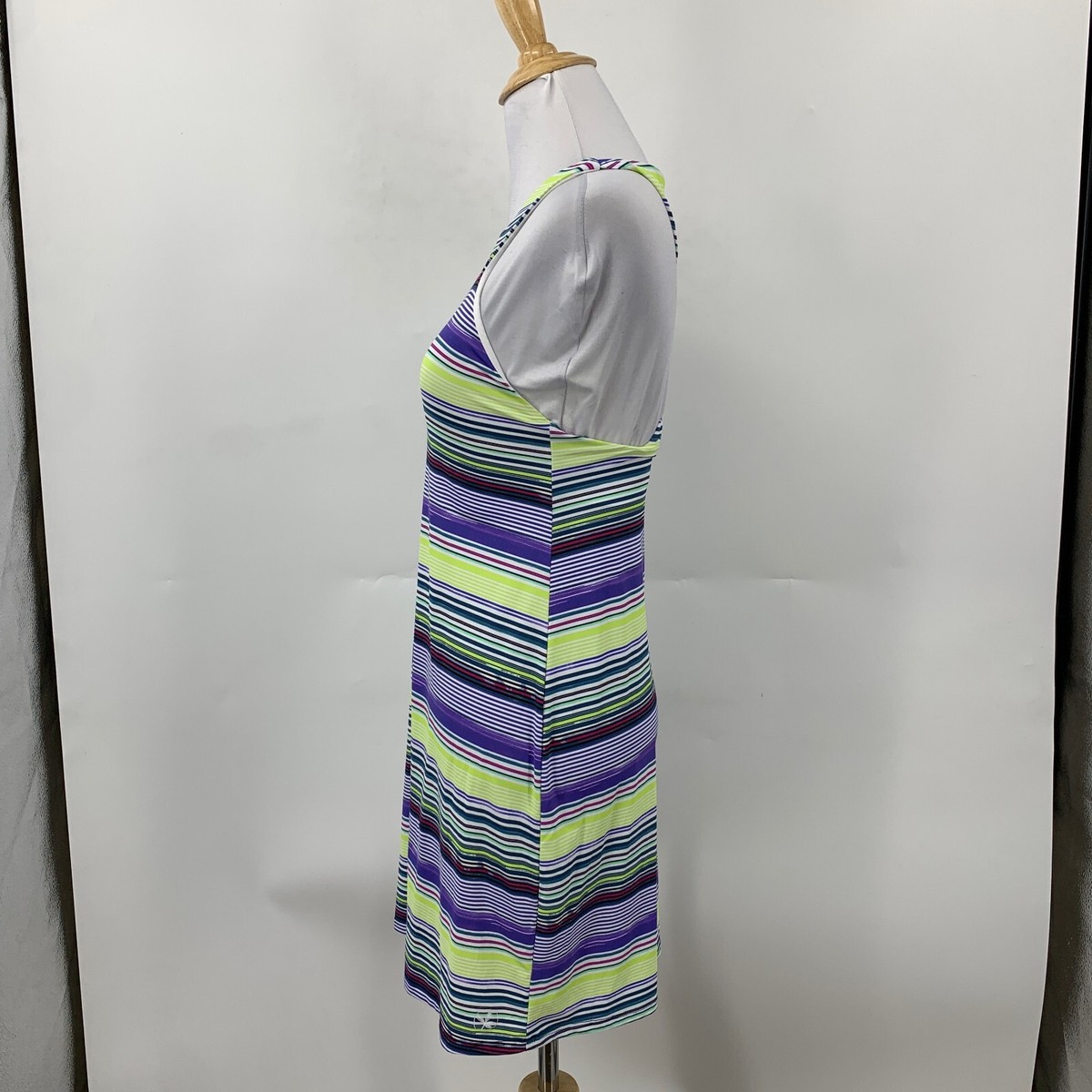 carve designs sanitas dress Carve Designs Dress Womens XS Extra Small Multi Striped Sanitas Swim Racerback