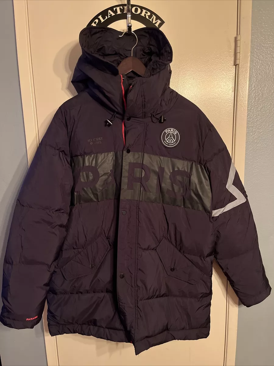 nike jordan paris saint germain puffer jacket mens xl black