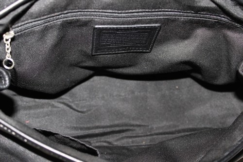 Coach Hamilton Soft Rich Black Leather Handbag Satchel EXCELLENT F12604 - Picture 10 of 15