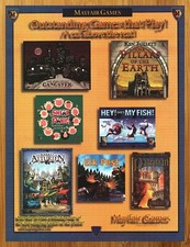 2008 Mayfair Board Games Print Ad/Poster Shear Panic! Patrician Elk Fest Art 00s