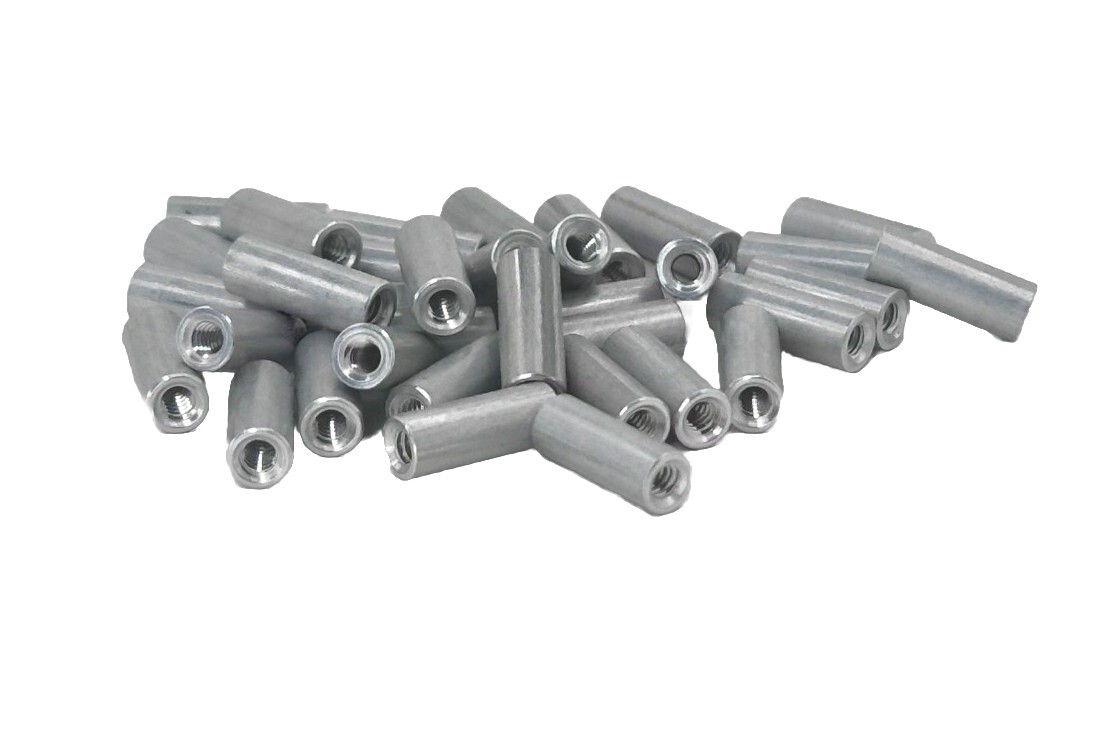 *Lot of 25* RAF 1637-440-AL Standoffs & Spacers AL 4-40 1/2in 3/16in Round FEM