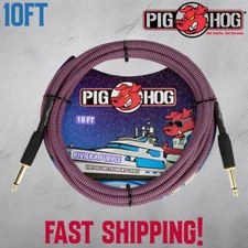 Pig Hog "Riviera Purple" Instrument Cable, 10ft PCH10RPP