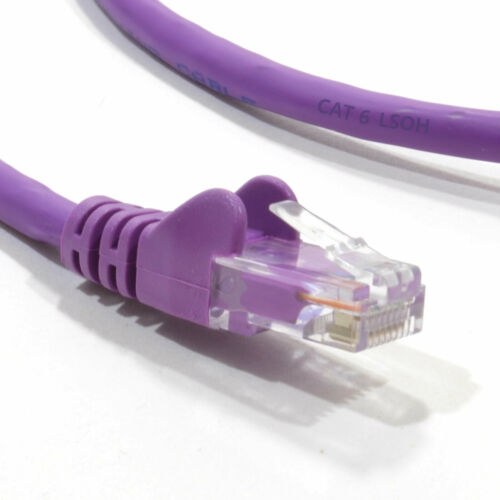 1.5m C6 CAT6-CCA UTP RJ45 Ethernet LSZH Networking Cable Purple [008674] - Picture 1 of 9