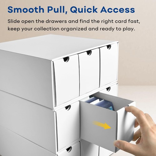 Trading Card Storage Box, Top Loaders Storage Box with 40 Dividers, Cardboard To - Picture 7 of 7