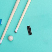 Pool Cue Joint Protector Protectors for Cues Billiard Threaded Black Caps