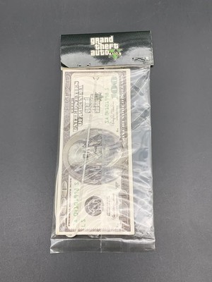 Grand Theft Auto V Playstation Xbox Rockstar Games Promo $100 Bill Air Freshner