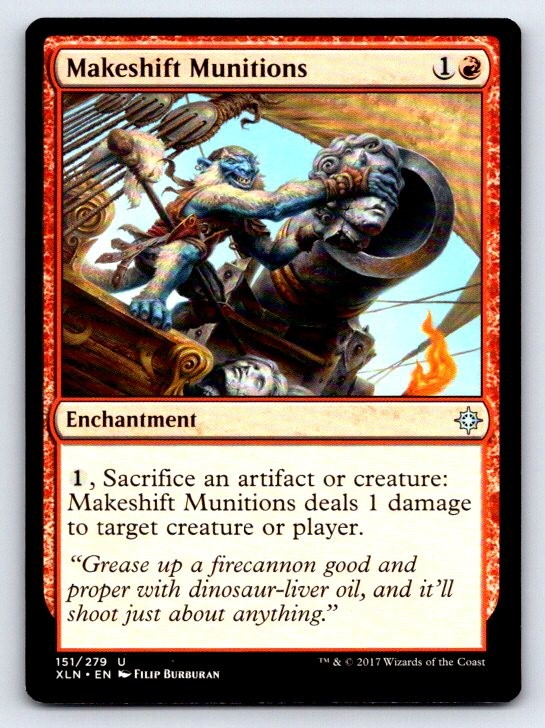 Makeshift Munitions 151 Uncommon Ixalan Magic: The Gathering Lightly Played