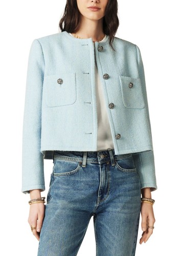 NWT CHRISTIAN LACROIX Blue Jacket/Blazer Sz Xs - Picture 1 of 5