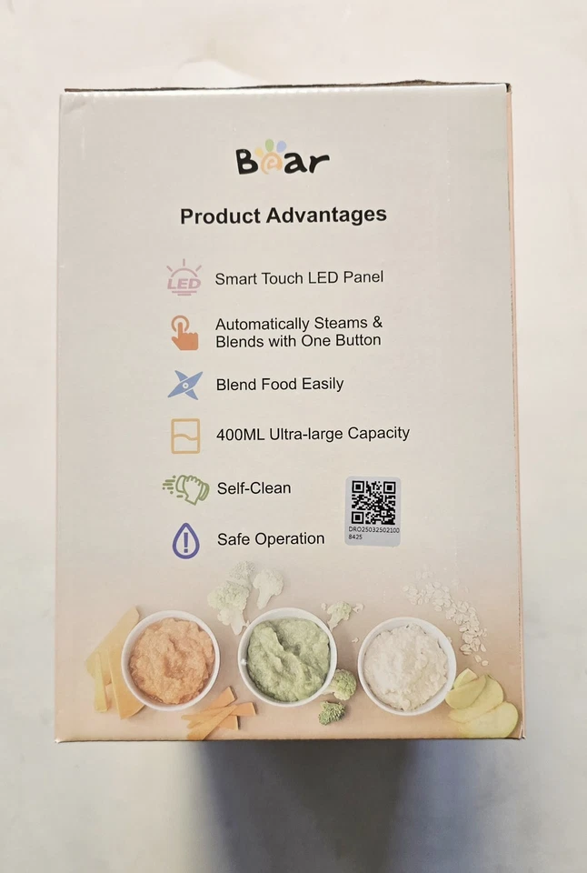 Bear 2024 Baby Food Maker | One Step Baby Food Maker - Image 4 of 4