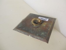 Vintage Brass Light Switch Plate Ceramic Deco Old Antique Toggle Victorian Deco