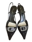Kate Spade evening  dressy black tie crystal  pointy toe kitten heel shoes Sz 8 — photo 6