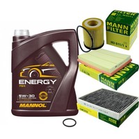 Mann Inspektionspaket 5L Mannol Energy 5W-30 FüR Opel Zafira A 1.8 16V Astra G
