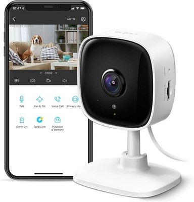 TP-Link Tapo 1080P Indoor Security Camera Baby Monitor Night Vision C100