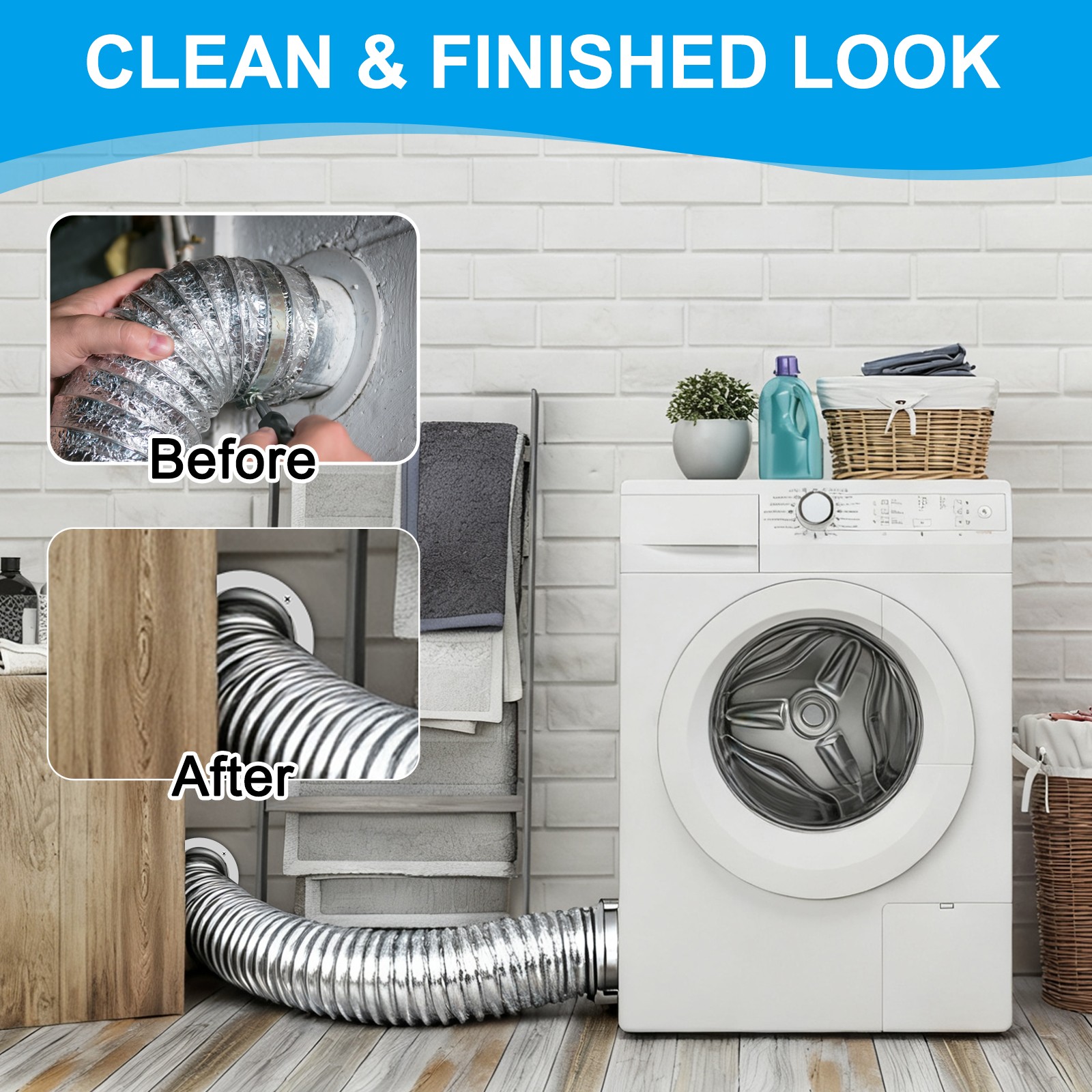 18" Duct Connector Flange for Heating Cooling System, Galvanize Steel