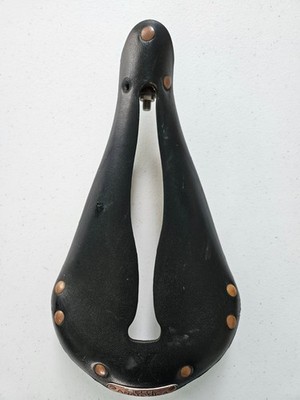 Selle Anatomica X Leather Saddle - Black with copper