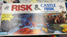 Parker Brothers 1990 VTG Risk &Castle Risk Strategy War Board Game Complete DS43