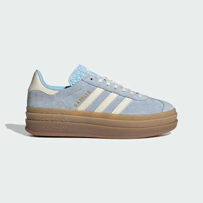 Adidas Gazelle Bold (Size 8) "Sky Blue/Cream White/Gold" Women's Sneakers |  eBay