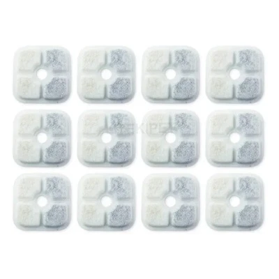 12pcs Original Cat Water Filters Compatible with Catit PIXI Water Fountain Tripl