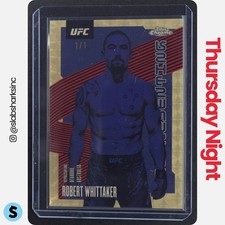 Marketplace image: 2025 TOPPS UFC CHROME #REP-17 ROBERT WHITTAKER REPRESENTING SUPERFRACTOR 1/1