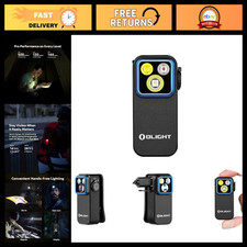 OLIGHT Oclip Pro Rechargeable EDC Clip-on Flashlight, Black
