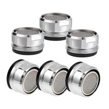 6PCS Faucet Aerator, Bathroom Sink Aerator Replacement Parts, with Brass Shell