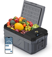 12 Volt Car Refrigerator, 16 Quart Electric Cooler, Portable Car Fridge for Outd