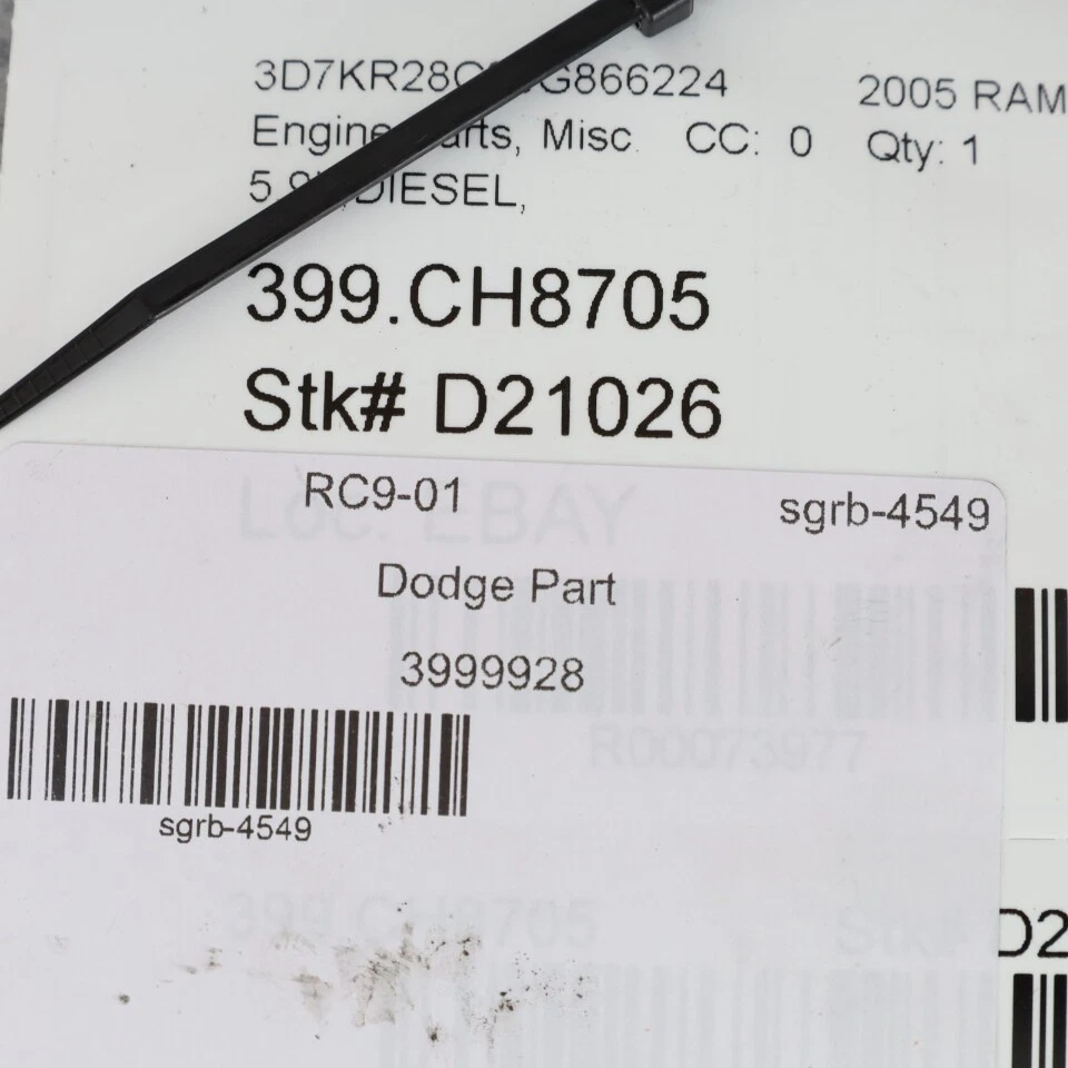 2003-2006 Dodge Ram 2500 3500 5.9 Cummins Transmission Adapter Plate OEM Used - Image 4 of 4