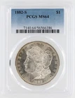 1882-S Morgan Silver Dollar PCGS MS64 S$1 San Francisco Minted No Reserve
